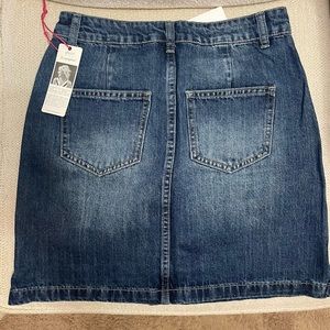 Gibson x Hi Sugarplum dark blue denim skirt petite xs